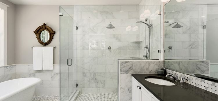 bathroom shower door installation in Belle Glade