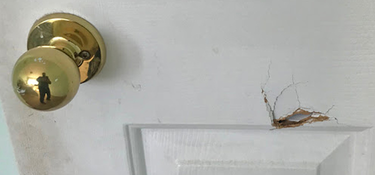 interior door hole repair Belle Glade